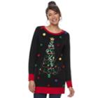 Women's Us Sweaters Holiday Tunic, Size: Xl, Black