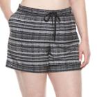 Plus Size Tek Gear&reg; Woven Beach Shorts, Women's, Size: 2xl, Black