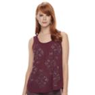 Women's Juicy Couture Embellished Tank Top, Size: Large, Purple