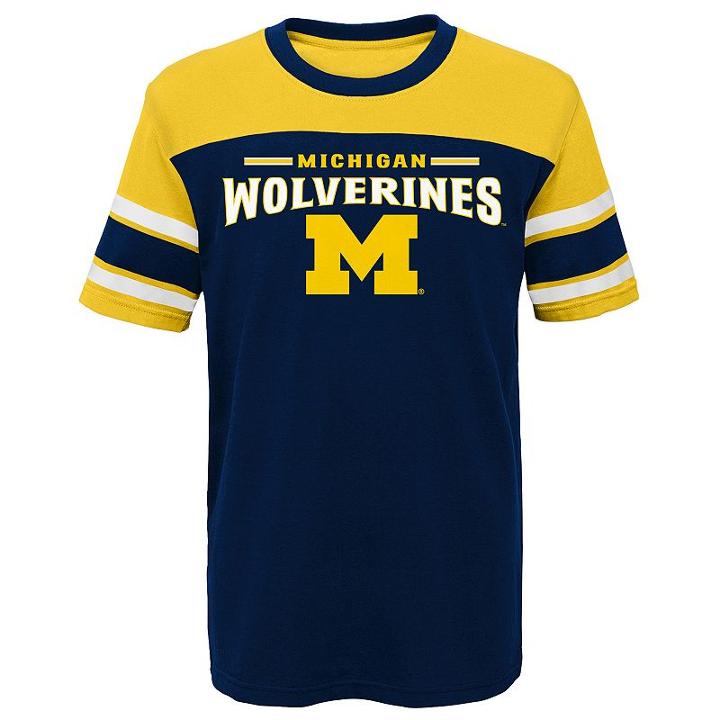 Boys 4-7 Michigan Wolverines Loyalty Tee, Size: M 5-6, Dark Blue