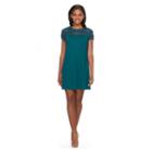 Juniors' Speechless Solid Lace Swing Dress, Teens, Size: Large, Turquoise/blue (turq/aqua)