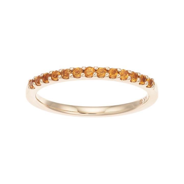 Boston Bay Diamonds 14k Gold Citrine Stack Ring, Women's, Size: 9, Yellow