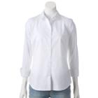 Women's Apt. 9&reg; Structured Shirt, Size: Xl, White