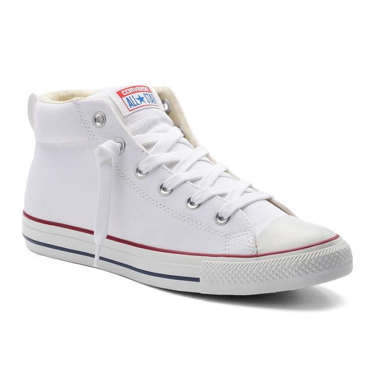 Adult Converse All Star Chuck Taylor Street Mid-top Sneakers, Size: M12w14, White