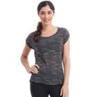 Women's Balance Collection Kimmy Twist Back Burnout Tee, Size: Xl, Black