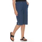 Plus Size Croft & Barrow&reg; Jean Skimmer Capris, Women's, Size: 4x Avg/reg, Med Blue