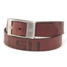 Men's Lsu Tigers Brandish Leather Belt, Size: 42, Brown
