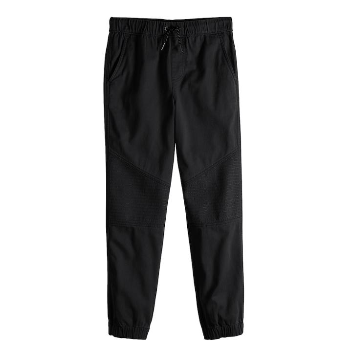 Boys 8-20 Urban Pipeline Moto Jogger Pants, Size: L(14/16), Black