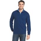 Men's Izod Nauset Saltwater Fleece Quarter-zip Pullover, Size: Xl, Brt Blue