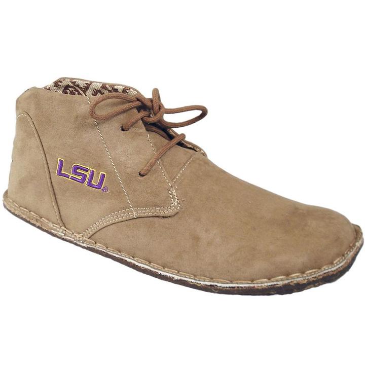 Men's Lsu Tigers 2-eye Chukka Boots, Size: 11, Beig/green (beig/khaki)