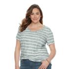 Plus Size Sonoma Goods For Life&trade; Essential V-neck Tee, Women's, Size: 4xl, Blue