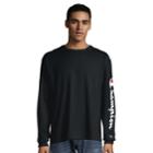Men's Champion Classic Logo-sleeve Tee, Size: Small, Black