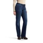 Petite Lee Savannah Curvy Fit Bootcut Jeans, Women's, Size: 14 Petite, Dark Blue