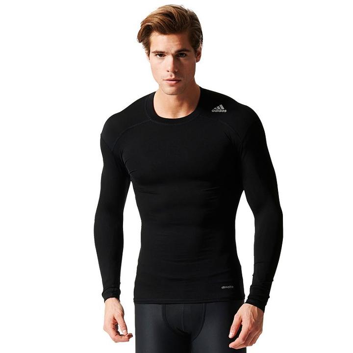 Men's Adidas Climalite Base Layer Tee, Size: Xxl, Black