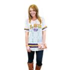 Women's Gameday Couture Lsu Tigers Retro Tee, Size: Small, White