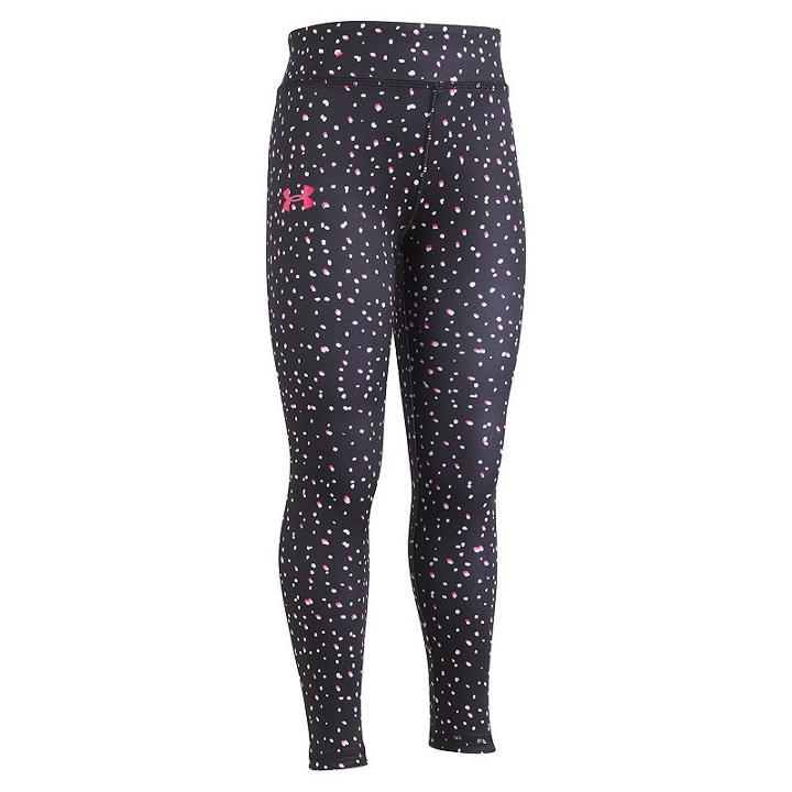 Girls 4-6x Under Armour Dotty Leggings, Size: 6, Black