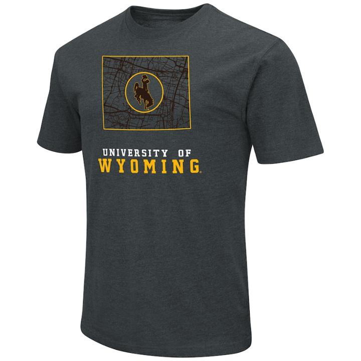 Men's Wyoming Cowboys State Tee, Size: Medium, Dark Brown