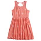 Girls 7-16 & Plus Size Mudd&reg; Crocheted Yoke Sleeveless Dress, Size: L/12, Light Pink