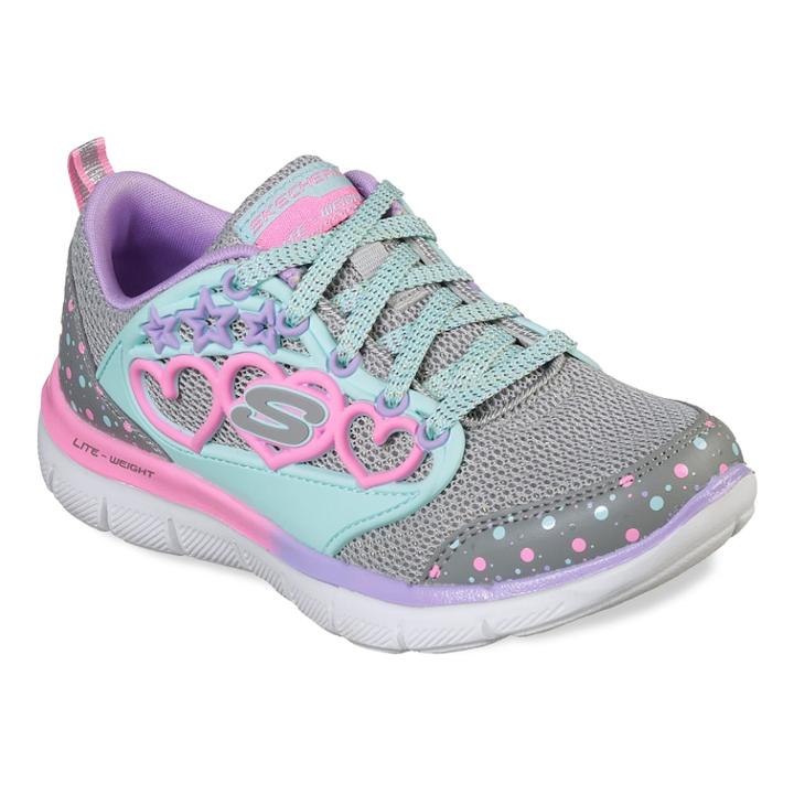 Skechers Skech Appeal 2.0 Magic Hearts Girls' Sneakers, Size: 4, White