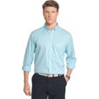 Men's Izod Advantage Classic-fit Gingham-checked Stretch Button-down Shirt, Size: Medium, Blue Other