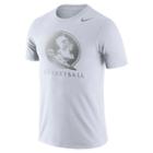 Men's Nike Florida State Seminoles Basketball Tee, Size: Small, White