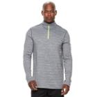 Big & Tall Tek Gear&reg; Athletic-fit Space-dyed Dry Tek Quarter-zip Performance Hoodie, Men's, Size: Xl Tall, Med Grey