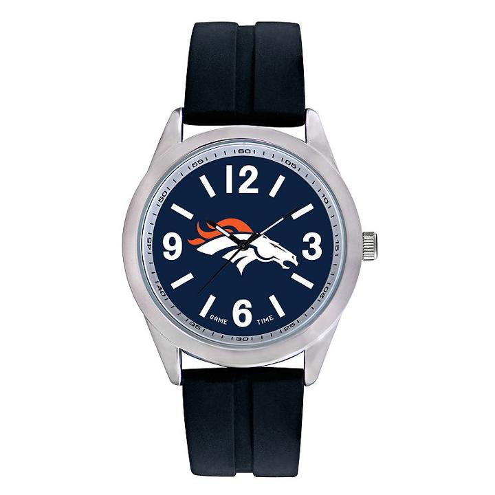 Game Time, Men's Denver Broncos Varsity Watch, Black