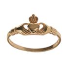 18k Gold Over Silver Claddagh Ring, Women's, Size: 5, Yellow