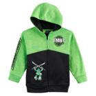 Boys 4-7 Tmnt Mean & Green Colorblock Zip Hoodie, Size: L(7), Green