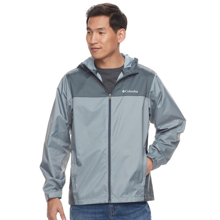 Men's Columbia Weather Drain Rain Jacket, Size: Xl, Dark Grey