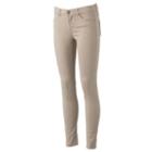 Juniors' Unionbay Uniform Skinny Pants, Teens, Size: 13, Dark Beige