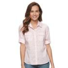 Petite Croft & Barrow&reg; Roll-tab Shirt, Women's, Size: Xl Petite, Brt Pink