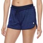 Women's Tek Gear&reg; Exposed Elastic Shorts, Size: Large, Blue (navy)