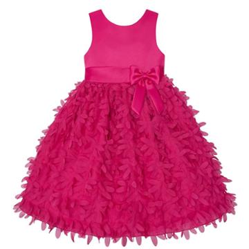 Girls 4-6x American Princess Satin Petal Dress, Girl's, Size: 5, Pink Other