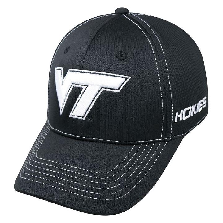 Adult Top Of The World Virginia Tech Hokies Dynamic Performance One-fit Cap, Men's, Black