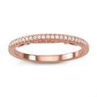 Simply Vera Vera Wang 14k Rose Gold 1/10 Carat T.w. Diamond Ring, Women's, Size: 6, White