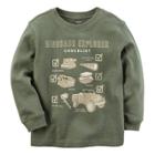 Boys 4-8 Carter's Thermal Dinosaur Checklist Tee, Size: 8, Green Oth