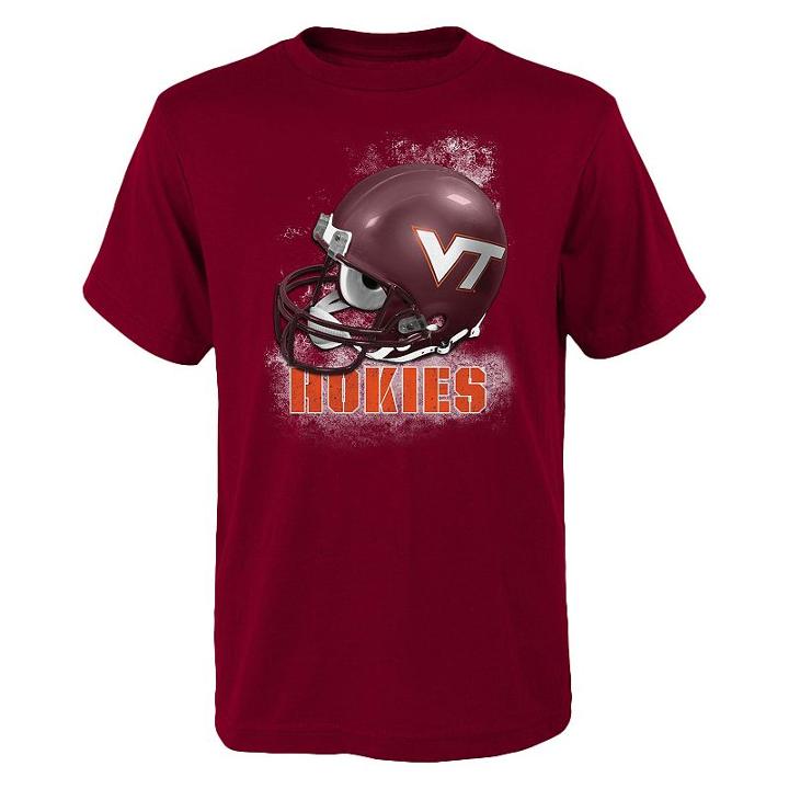 Boys 4-7 Virginia Tech Hokies Helmet Tee, Boy's, Size: S(4), Red