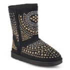 Journee Collection Knob Women's Studded Boots, Size: 7.5, Black