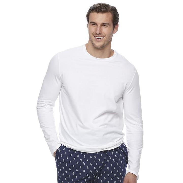 Big & Tall Apt. 9&reg; Premier Flex Classic-fit Stretch Crewneck Tee, Men's, Size: Xl Tall, White