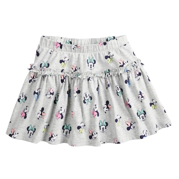 Disney's Minnie Mouse Girls 4-10 Ruffle Skort By Jumping Beans&reg;, Size: 6, Light Grey