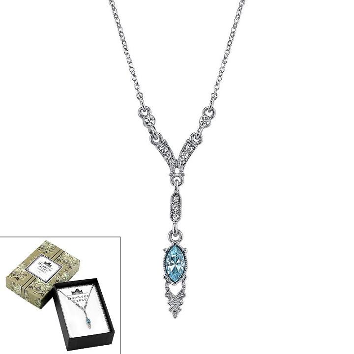Downton Abbey Linear Y Necklace, Women's, Size: 16, Blue
