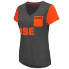 Women's Campus Heritage Syracuse Orange Pocket V-neck Tee, Size: Small, Blue Other