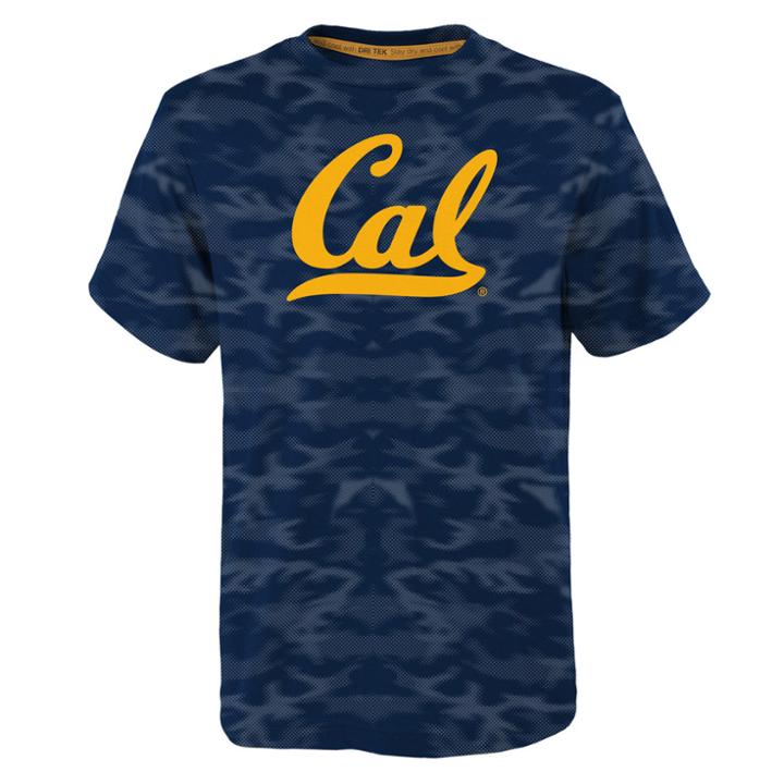 Boys 8-20 Cal Golden Bears Vector Dri-tek Tee, Size: L 14-16, Dark Blue