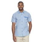 Big & Tall Columbia Sycamore Falls Classic-fit Plaid Stretch Button-down Shirt, Men's, Size: 3xl Tall, Brt Blue