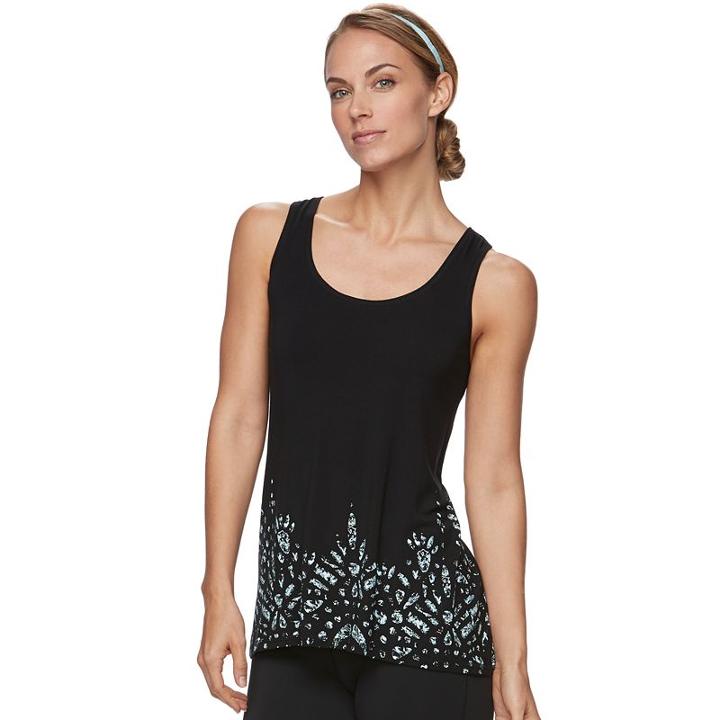 Women's Gaiam Harmony Graphic-print Yoga Tank, Size: Large, Oxford