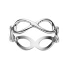 Primrose Sterling Silver Infinity Ring, Women's, Size: 7, Grey