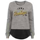 Women's Iowa Hawkeyes Mock-layer Tee, Size: Large, Grey