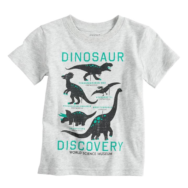 Toddler Boy Jumping Beans&reg; Graphic Softest Graphic Tee, Size: 3t, Light Grey
