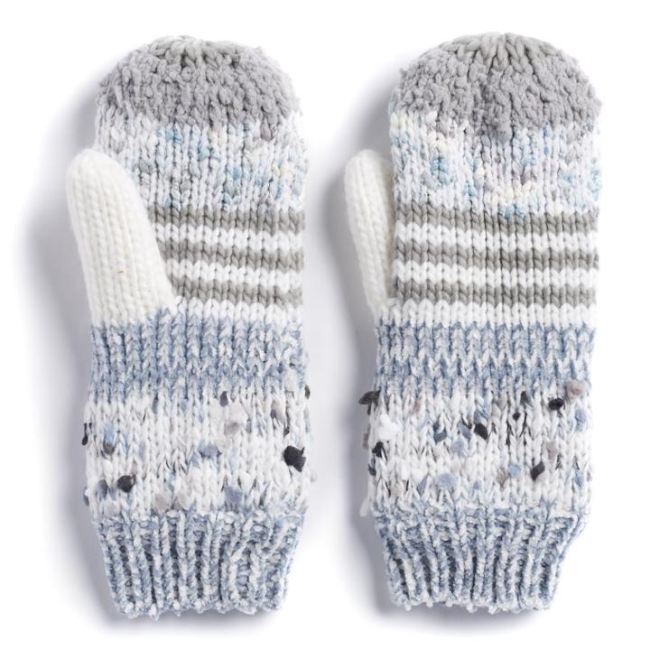 Women's Sonoma Goods For Life&trade; Deconstructed Knit Mittens, Dark Blue